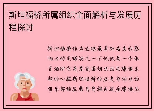 斯坦福桥所属组织全面解析与发展历程探讨