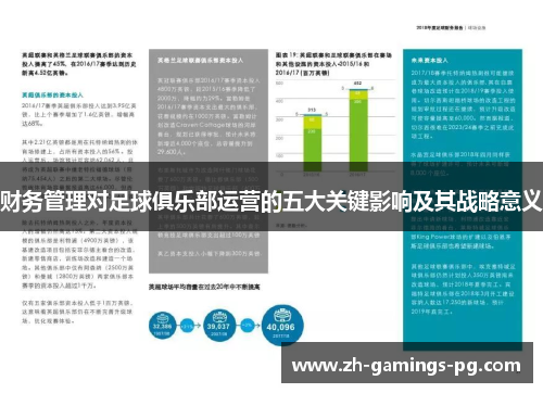 财务管理对足球俱乐部运营的五大关键影响及其战略意义 财务管理对足球俱乐部运营的五大关键影响及其战略意义